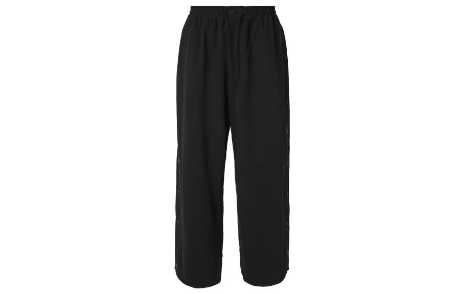 Y-3 Y 3 Casual Pants Unisex Black Moderate Snap Button Pants