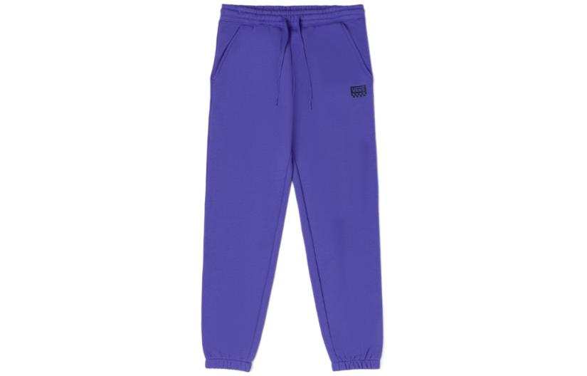 Vans Knitted Sweatpants Unisex Periwinkle Purple Moderate Cuffed Pants