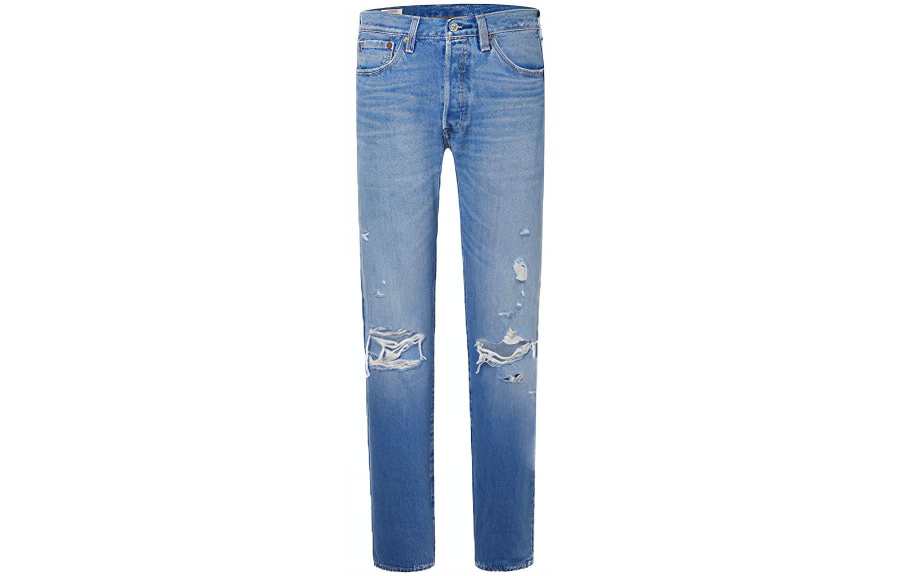 Levis 501 Jeans 150th Anniversary Jeans Men's Blue Moderate Straight Fit Pants