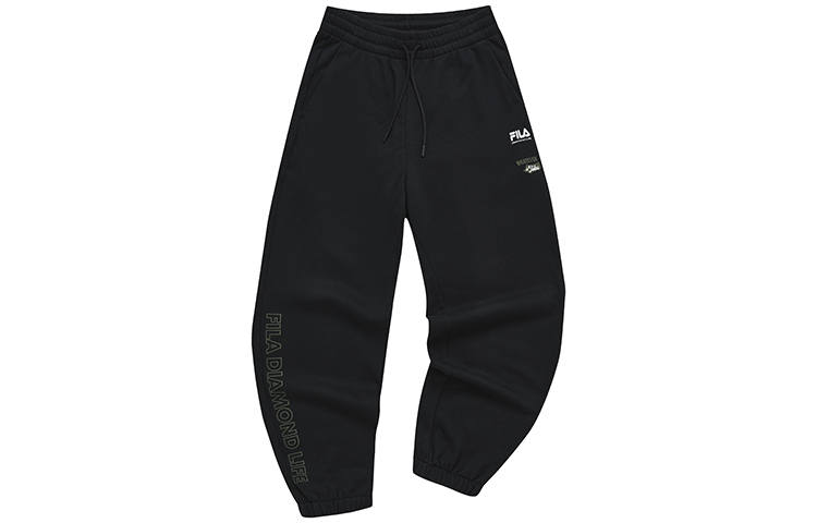FILA FUSION BASEBALL Knitted Sweatpants Men's Pitch Black