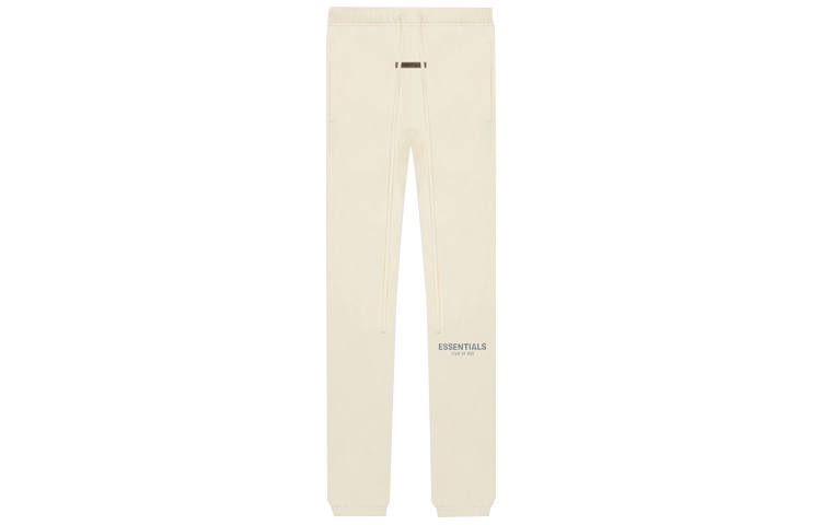 Fear Of God Essentials SS21 Sweatpants Buttercream/Cream Fall Basic Drawstring Fleece American Style Knitted Sweatpants