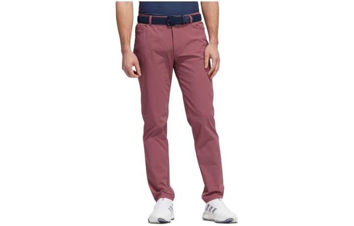 Adidas Adidas Knitted Sweatpants Men's Dark Red Moderate Straight Fit Pants