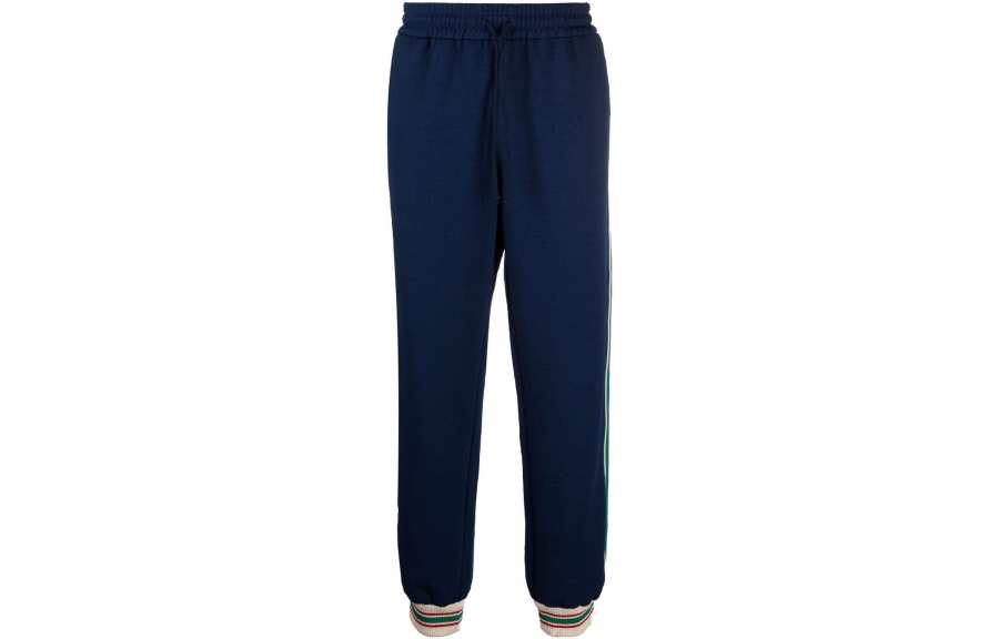 GUCCI SS22 Knitted Sweatpants Men's Blue