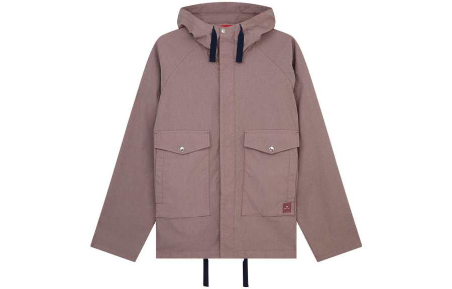Paul Smith Hooded Parka Coat Men's Light Purple