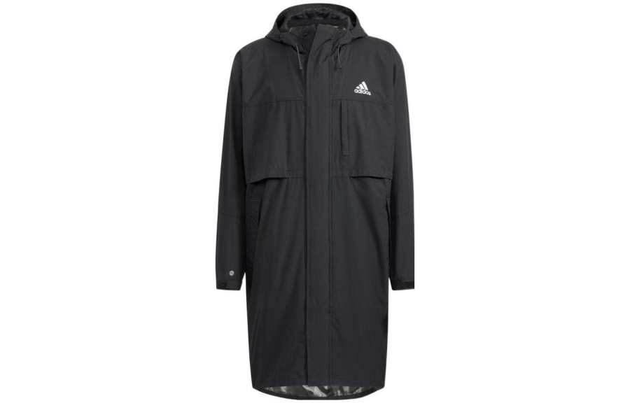 Adidas Adidas Trench Coats Men's Black Hooded Moderate Other