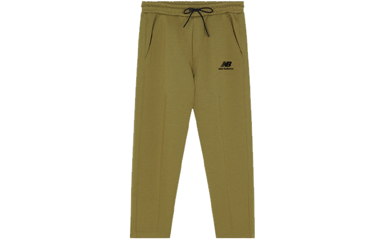 New Balance New Balance Knitted Sweatpants Men's Army Green Moderate Straight Fit Pants