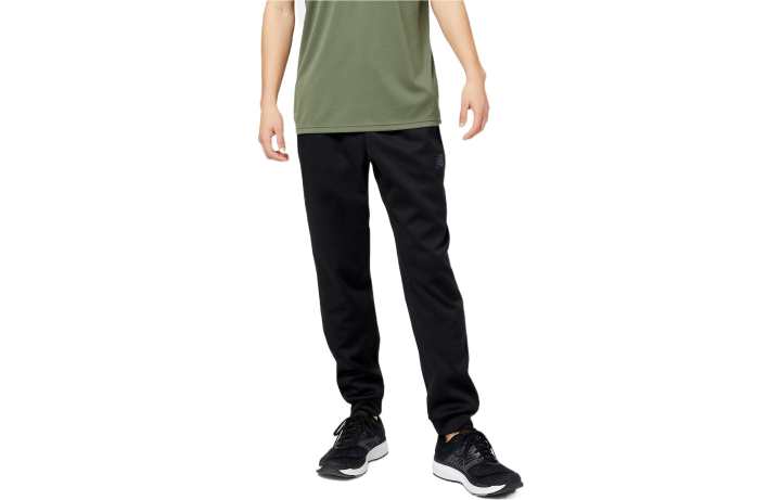 New Balance New Balance Knitted Sweatpants Men's Black Moderate Cuffed Pants