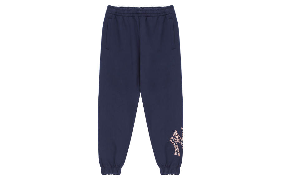 MLB MLB Knitted Sweatpants Unisex Navy Blue Moderate Cuffed Pants
