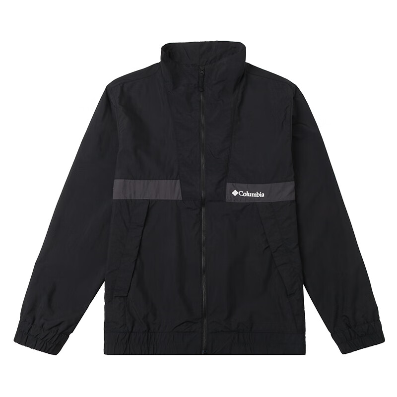 Columbia Jackets Men's Black Stand Collar Moderate