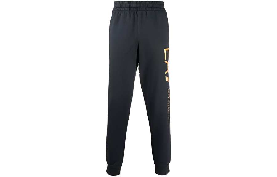 EMPORIO ARMANI EA7 Knitted Sweatpants Men's Blue