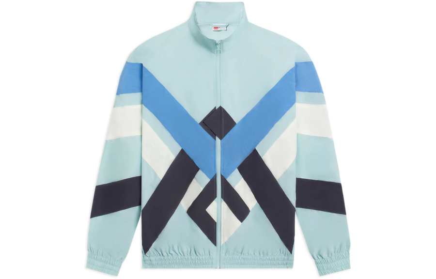 Li-Ning Li Ning Trench Coats Men's Light Blue Stand Collar Moderate