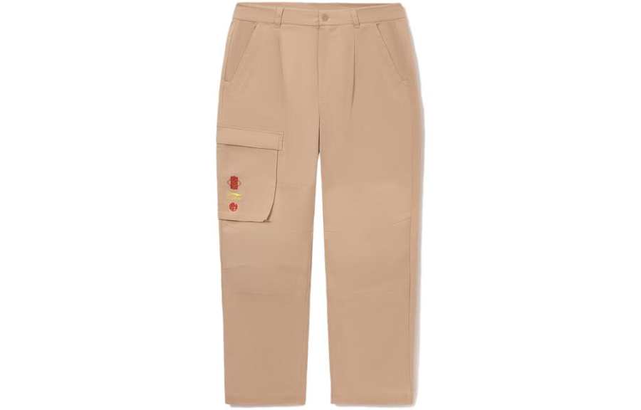 Li-Ning Li Ning Sports Trendy Collection Earning Money Every Day Collection Cargo Pants Men's Mist Apricot