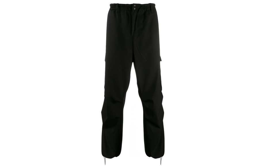 Y-3 Y 3 Casual Pants Men's Black Moderate Straight Fit Pants