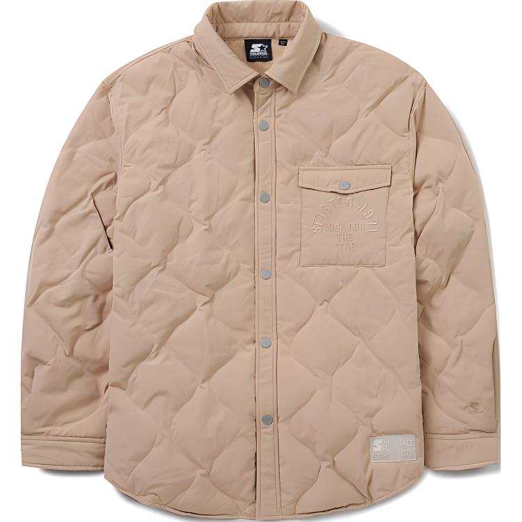 STARTER STARTER Down Jackets Unisex Lapel Moderate Down Shirt Jacket