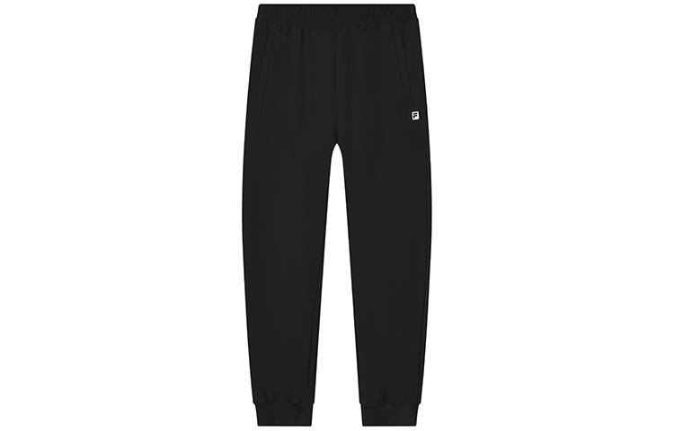 FILA Athletics Knitted Sweatpants Men's Pitch Black Moderate Cuffed Pants