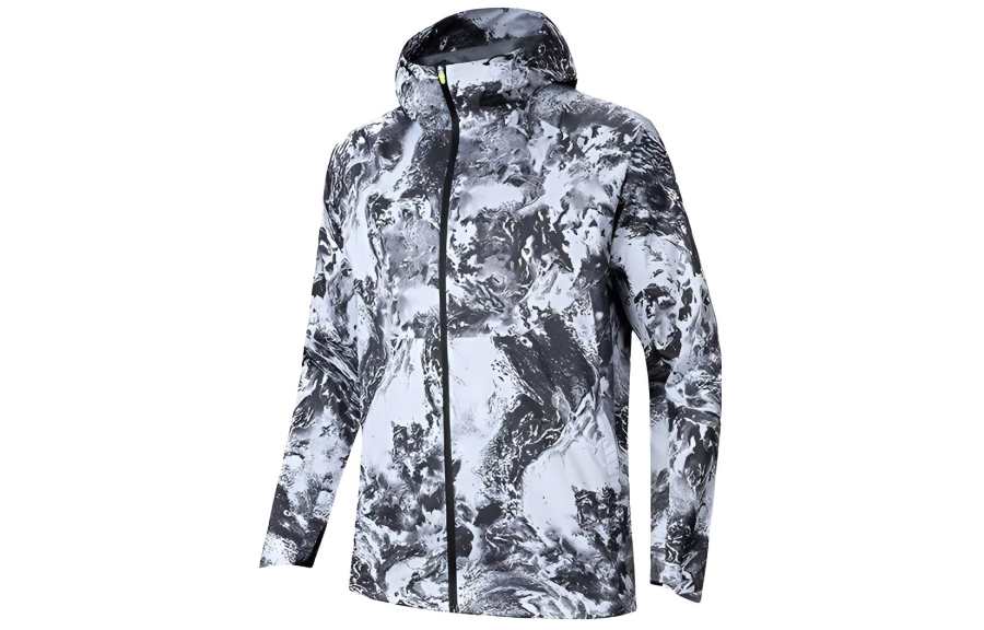 Anta Running Collection Trench Coat Men's Pure White/All Over Print