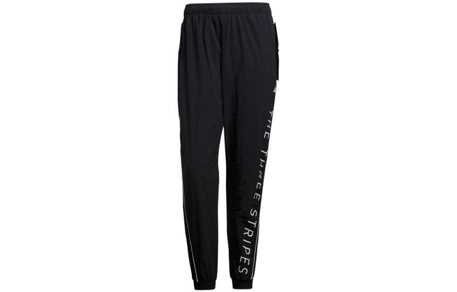 Adidas Adidas Knitted Sweatpants Men's Black Moderate Cuffed Pants