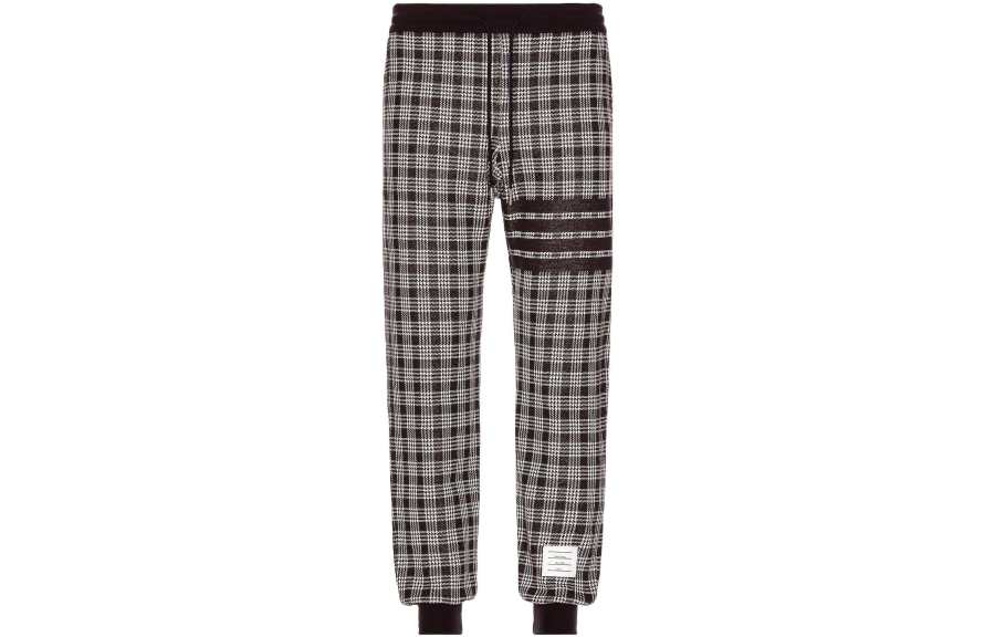 THOM BROWNE THOM BROWNE Check Pattern Drawstring Track Pants