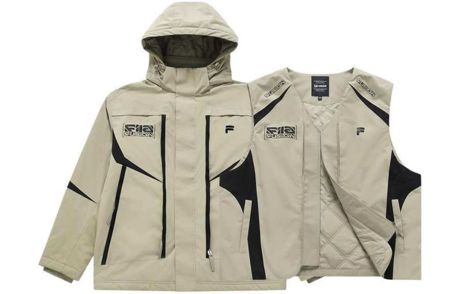 FILA FUSION Puffer Jacket Men's Chestnut Coffee