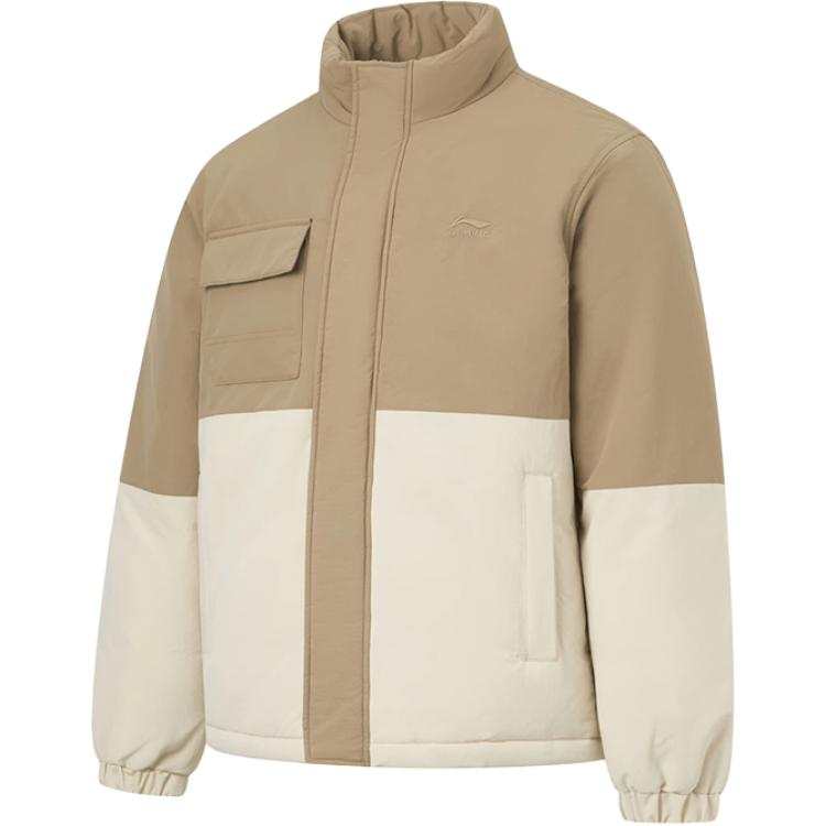 Li-Ning Li Ning Sports Trendy Collection Down Jacket Men's Light Chestnut Brown