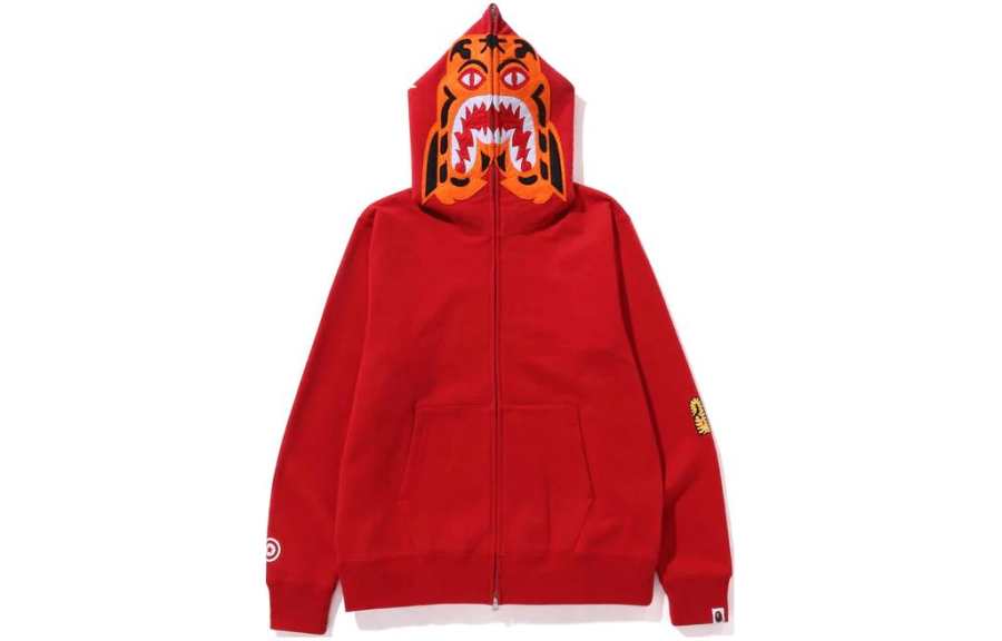 A BATHING APE Bape Tiger Full Zip Hoodie