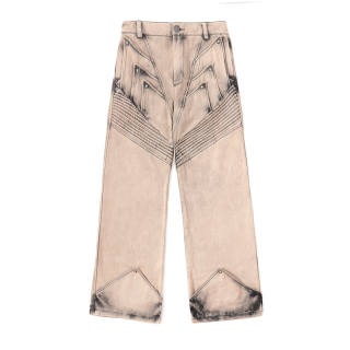 DND4DES Jeans Unisex Umber Moderate Straight Fit Pants