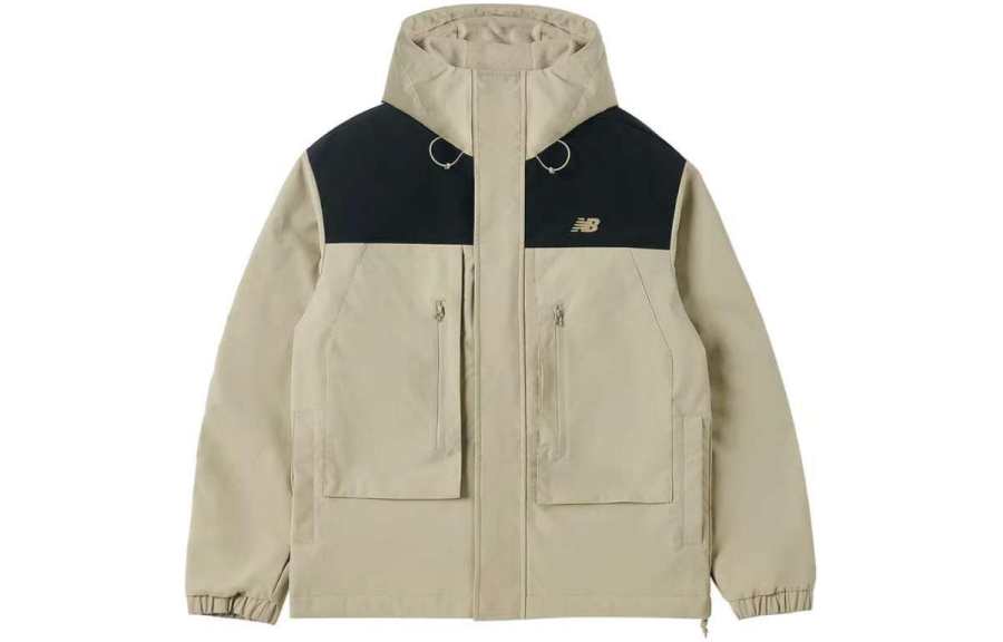 New Balance New Balance Multicolor Fleece Lined Casual Outdoor Hood Jackets & Coats Men's Khaki