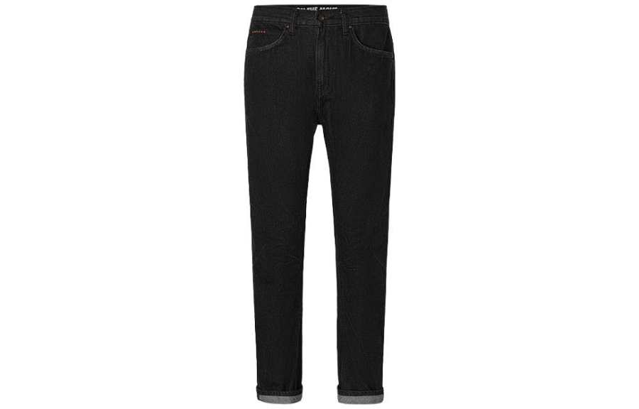 Lee Lee Jeans Men's Black Moderate Straight Fit Pants