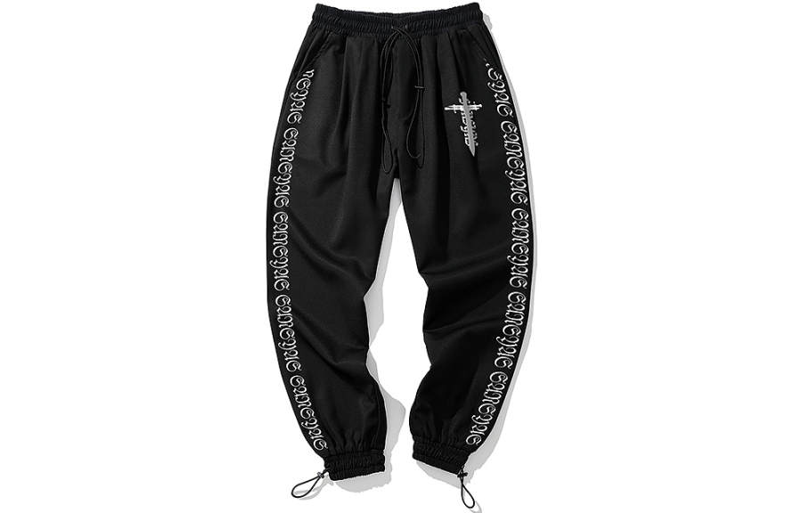 SANSYAS Knitted Sweatpants Unisex Moderate Cuffed Pants