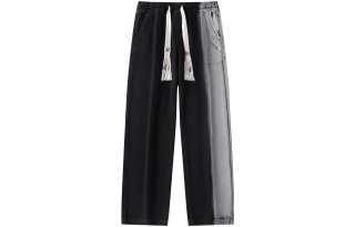 BEENTRILL Jeans Unisex Black Moderate Straight Fit Pants