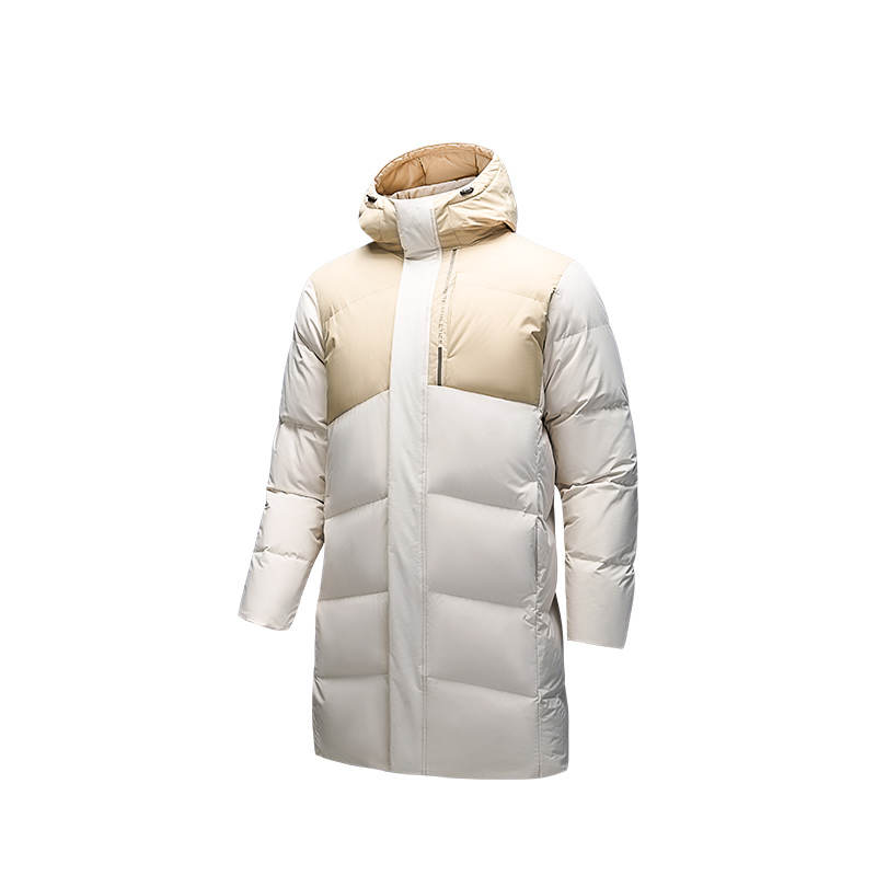 ANTA Anta Variety Training Collection Down Jacket Men's Wheat Grain Gray/Plain Khaki