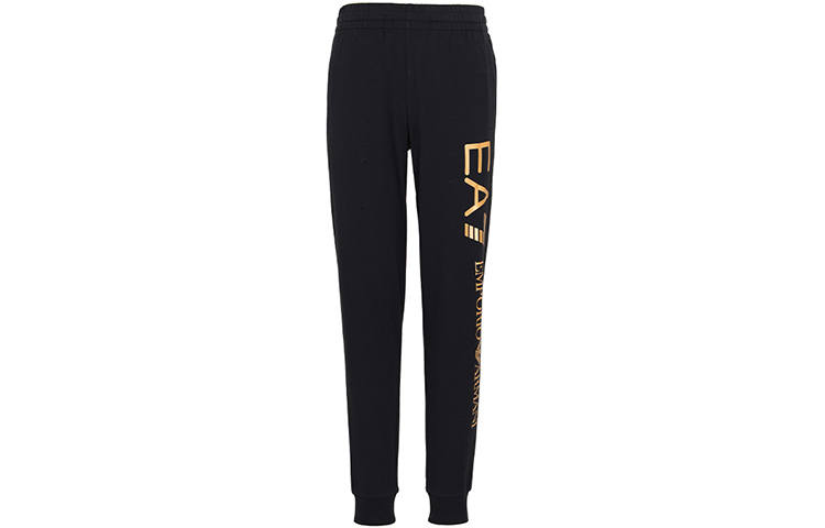 EMPORIO ARMANI EA7 FW20 Knitted Sweatpants Men's Black