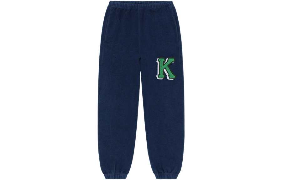 KENZO 【Previous Season】logo-print fleece track pants