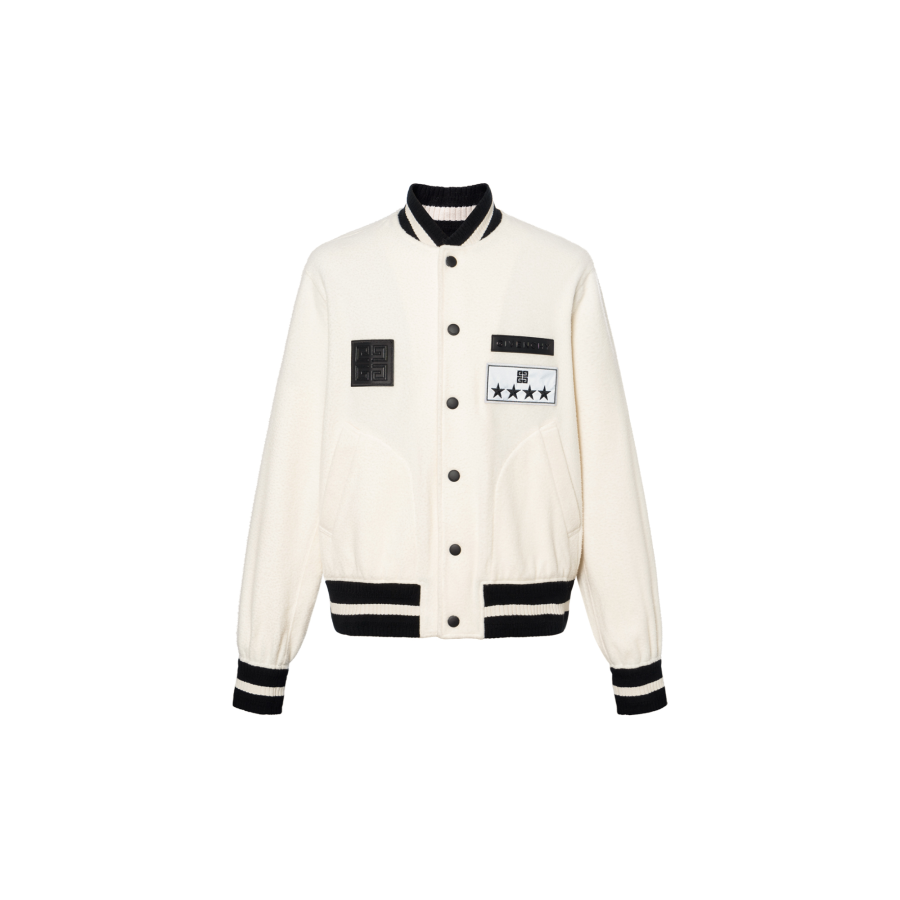 Givenchy Givenchy SS24 Baseball Jacket Men's Ecru