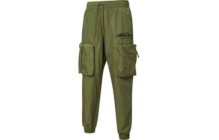 PUMA X ATTEMPT Casual Pants Men's Army Green Moderate Cargo Pants