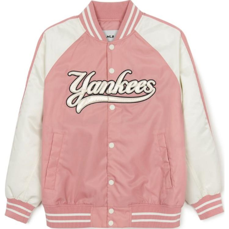 MLB MLB New York Yankees Varsity Puffer Jacket Unisex Hemp Pink