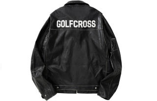 GOLFCROSS Leather Jackets Unisex Lapel Moderate