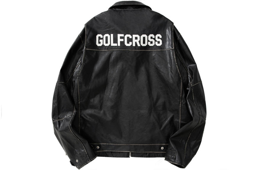 GOLFCROSS GOLFCROSS Leather Jackets Unisex Lapel Moderate