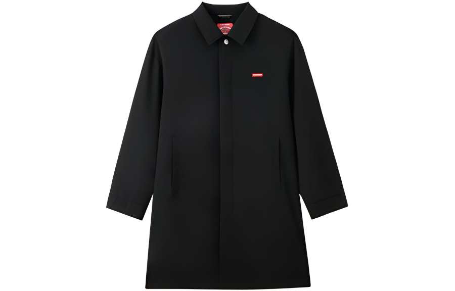 SPRAYGROUND Trench Coats Men's Black Lapel Moderate Other