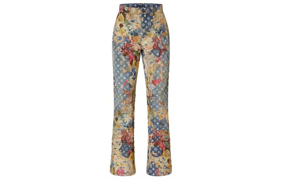 LOUIS VUITTON New Quarterly Products Of LV Jeans Men's Moderate Flared Pants