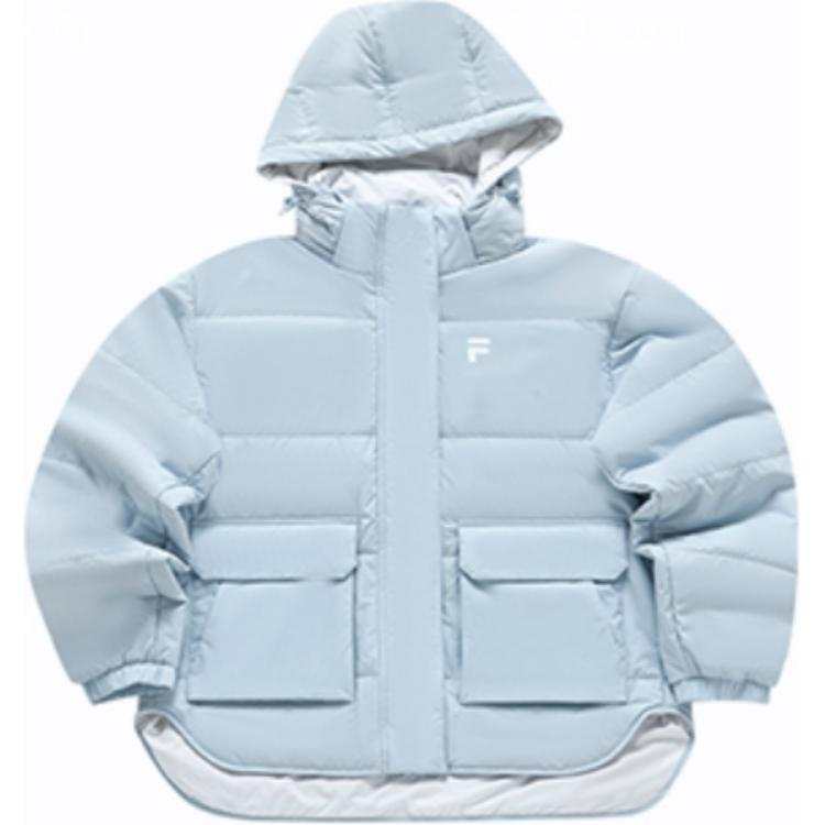 FILA FUSION Puffer Jacket Unisex Haze Blue
