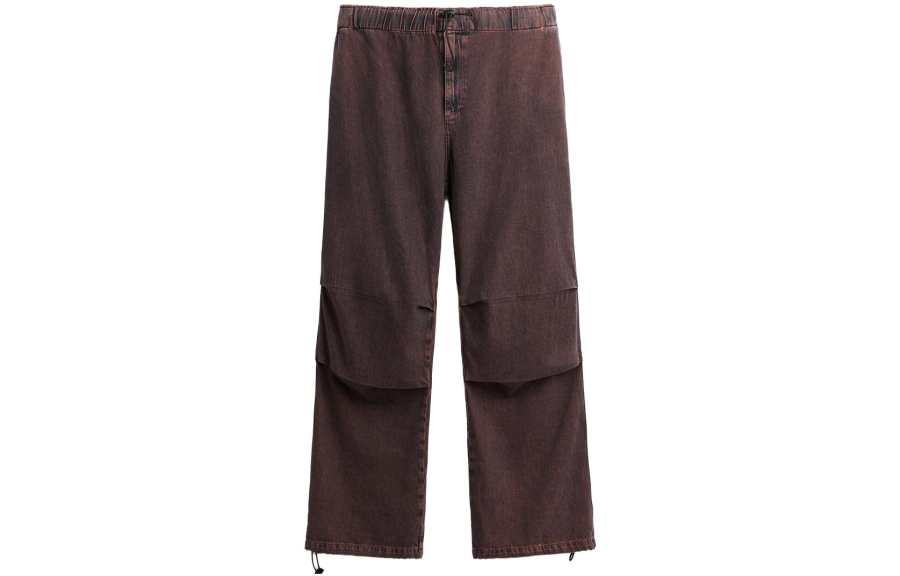 ZARA ZARA Cargo Pants Men's Red Black
