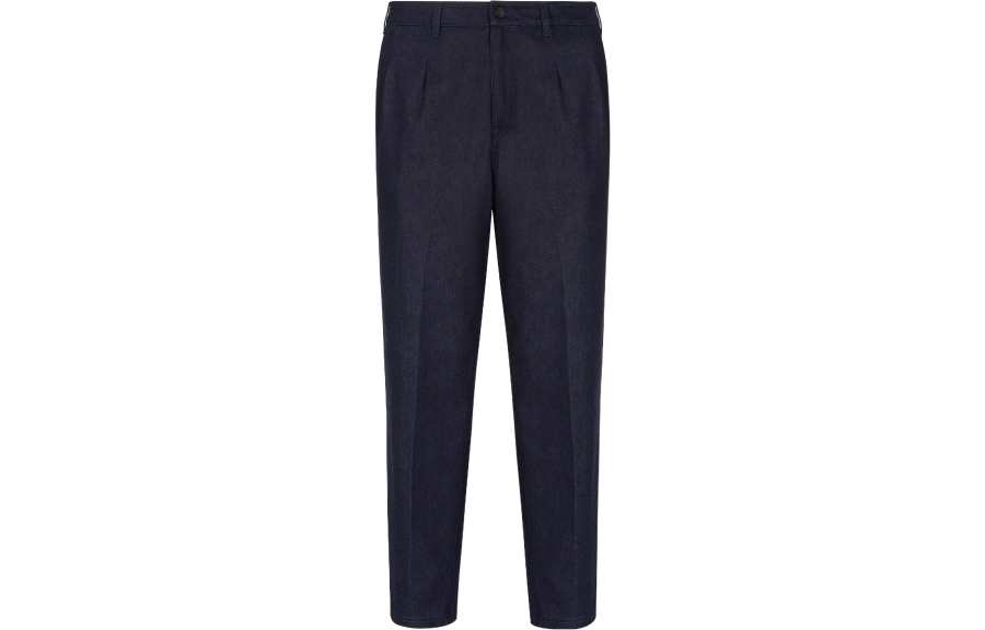 FENDI Jeans Men's Blue Moderate Straight Fit Pants
