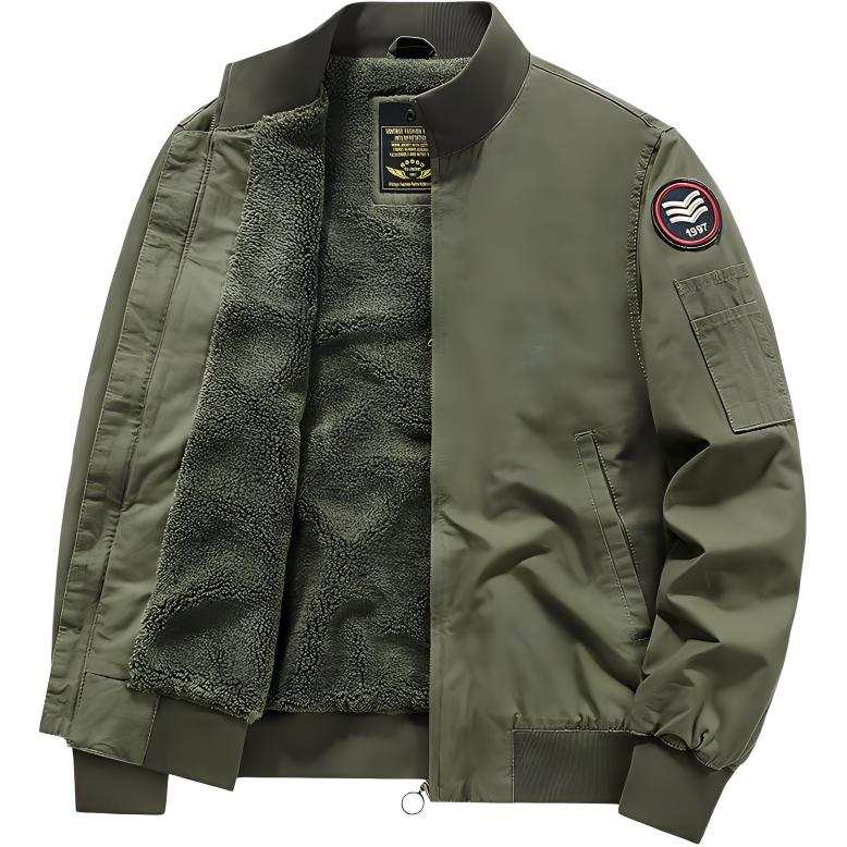 JEEP SPIRIT Thickened And Fleece Lined Casual Long Sleeved Puffer Jacket Men's