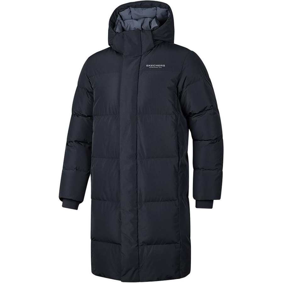 Skechers Sports League Collection Down Jacket Men's Carbon Black