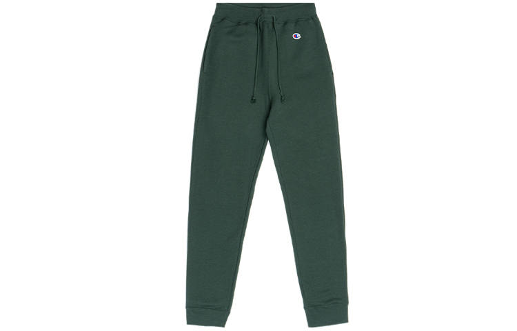 Champion Small C Logo Drawstring Elastic Cuff Fleece Lined Long Knitted Sweatpants Japan Version Men's
