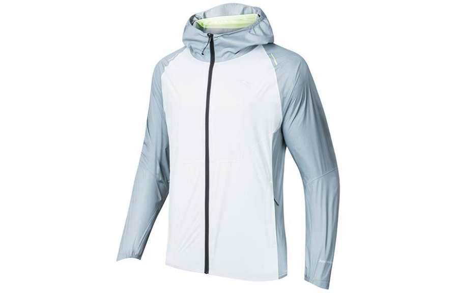 Anta Running Collection Trench Coat Men's Salt Crystal Gray