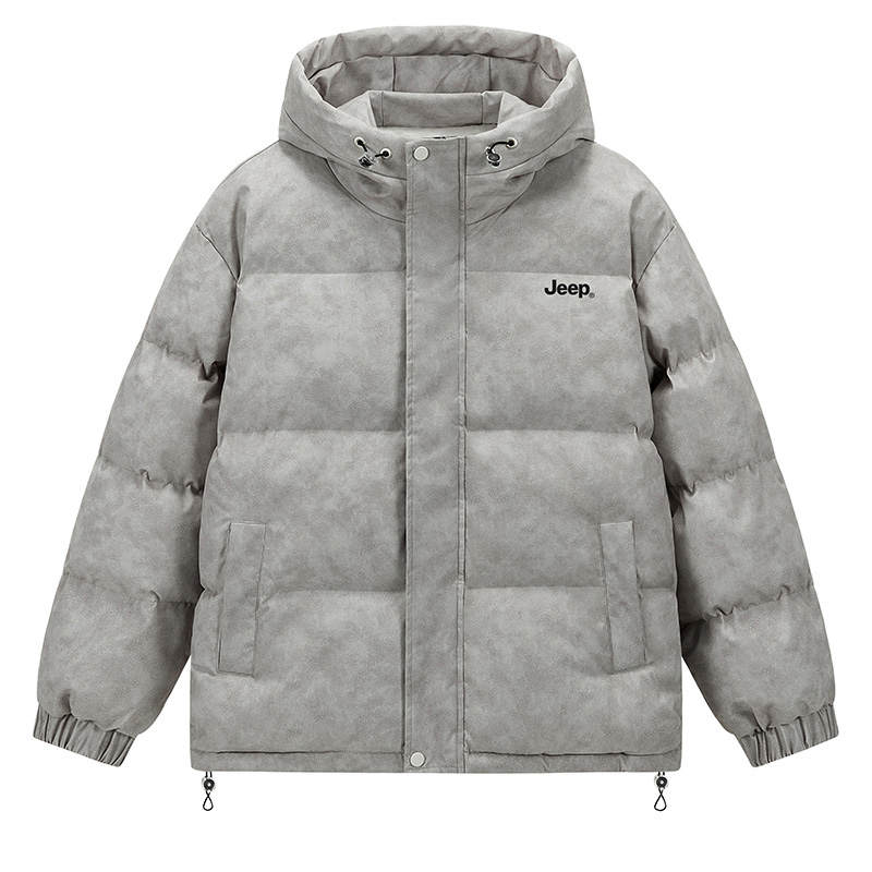 Jeep Puffer Jackets Unisex Hooded Moderate Puffer Jacket