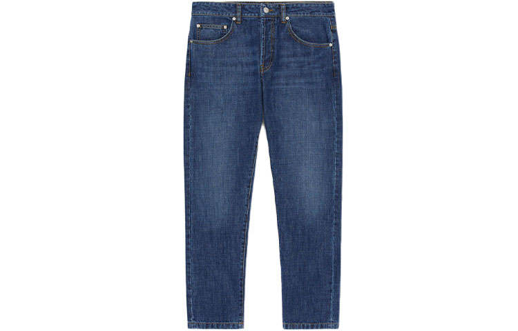 KENZO Jeans Men's Blue Moderate Straight Fit Pants