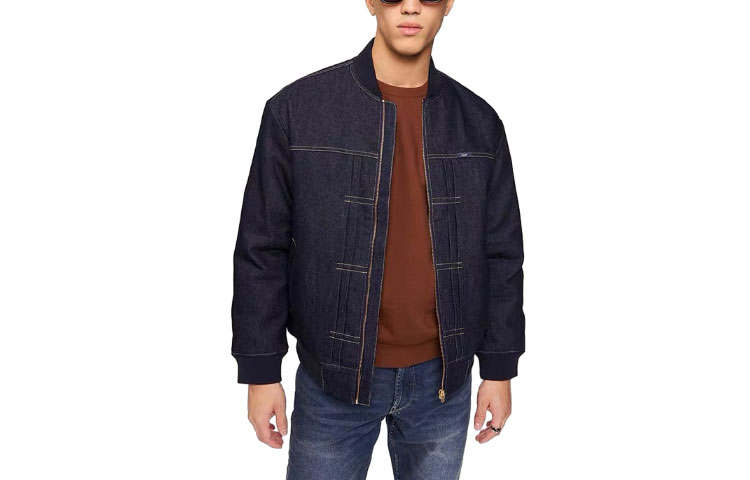 Lee Lee Down Jackets Men's Blue Baseball Collar Moderate Other
